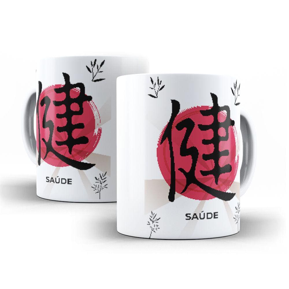 Caneca Ideograma Saúde