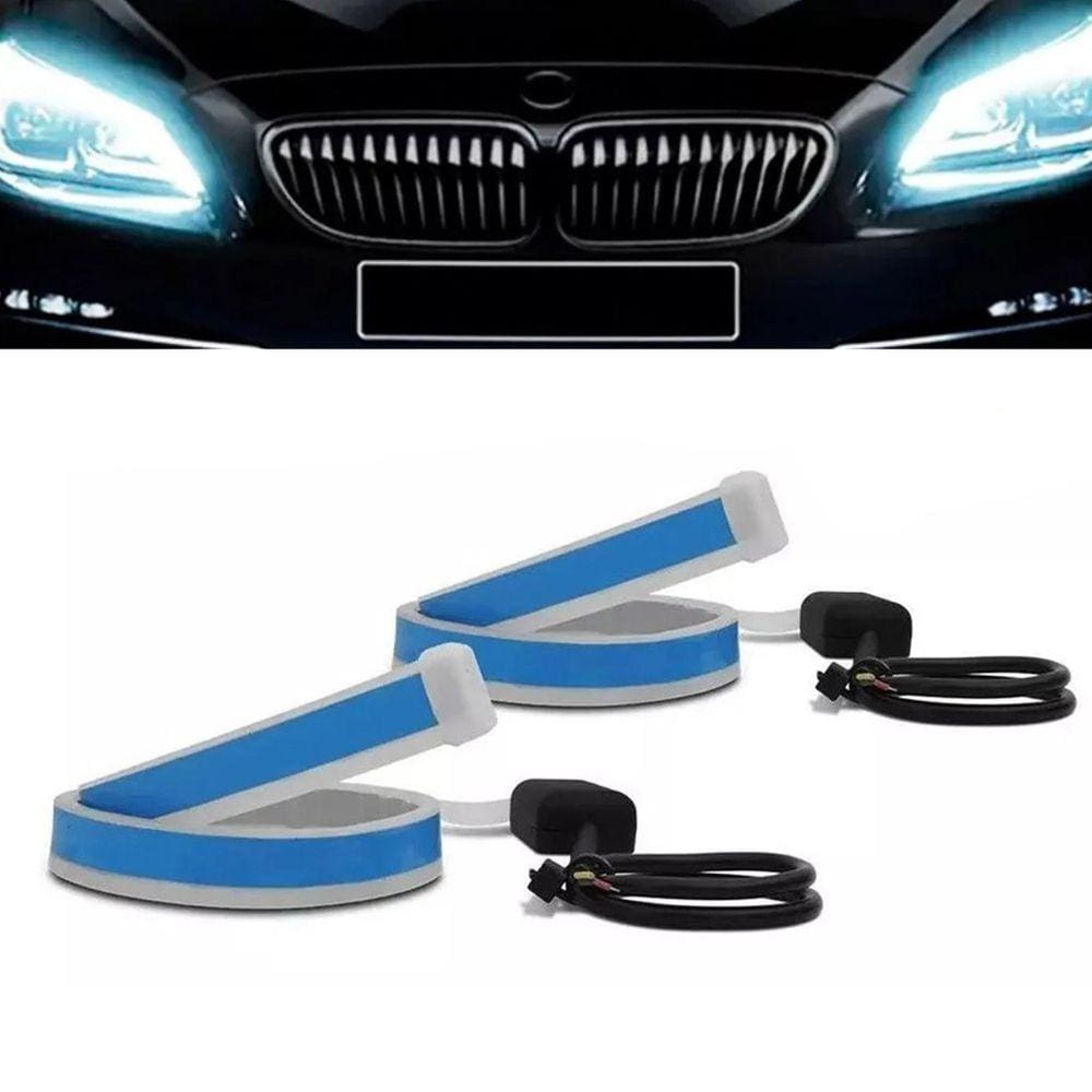 Fita Par Led Farol Seta Sequencial Carro Automotivo 60cm Drl Iluminaçao Segurança DRL Pick Up Silverado