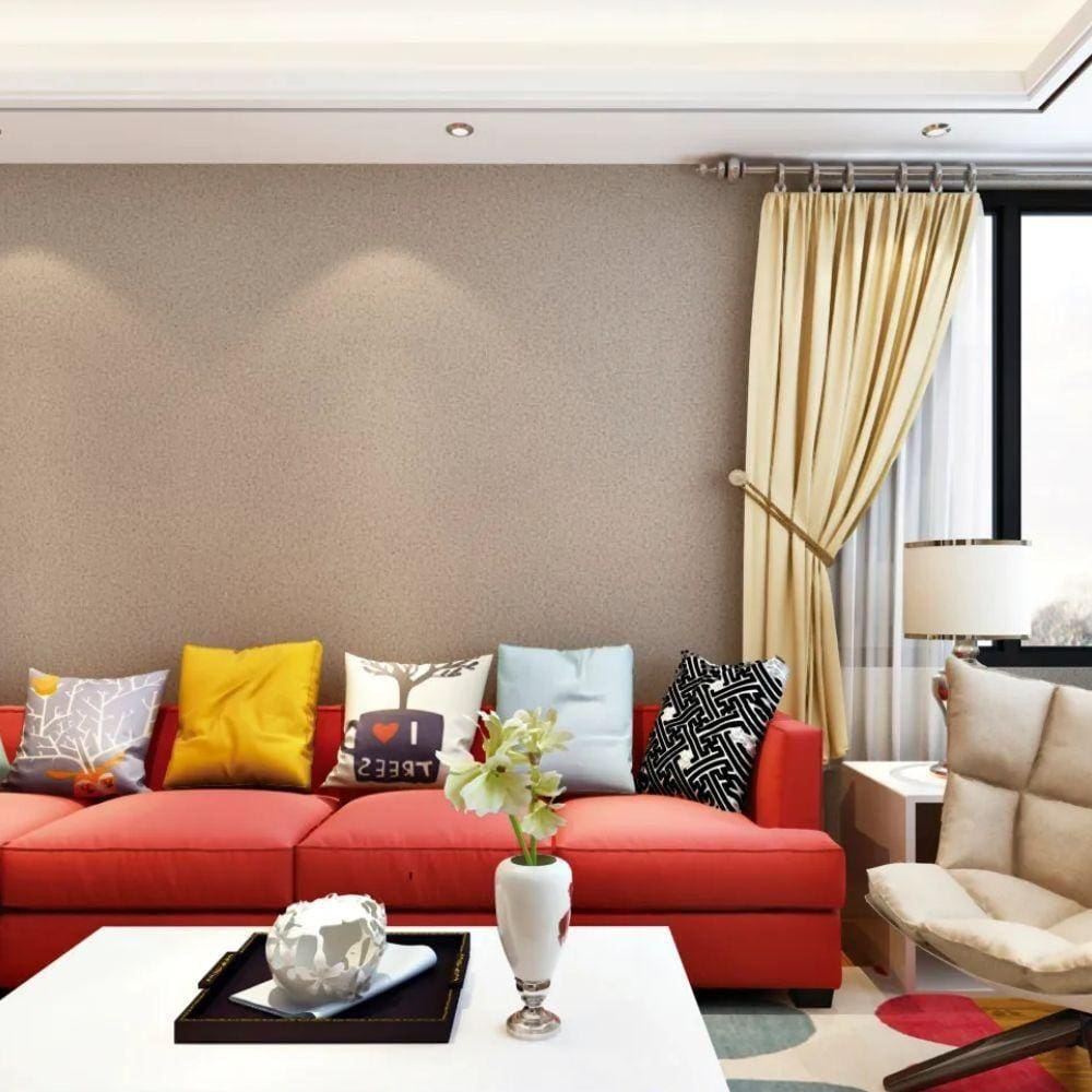 Papel de Parede Essencial Têxtil Marrom ESS1042