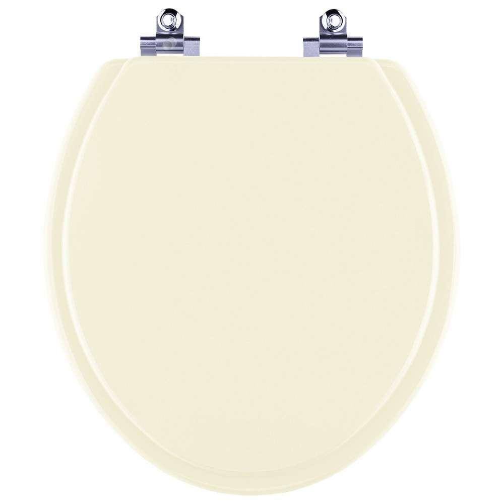Assento Sanitário Laqueado Soft Close Parati Bege Claro para vaso Logasa