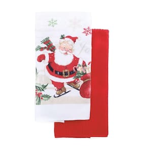 Kit C/2 Pc Pano De Prato Noel E Liso Clr 1002590