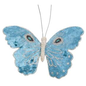 Enfeite Natal Decorativo Borboleta Azul 1Un 10X14Cm 1006207