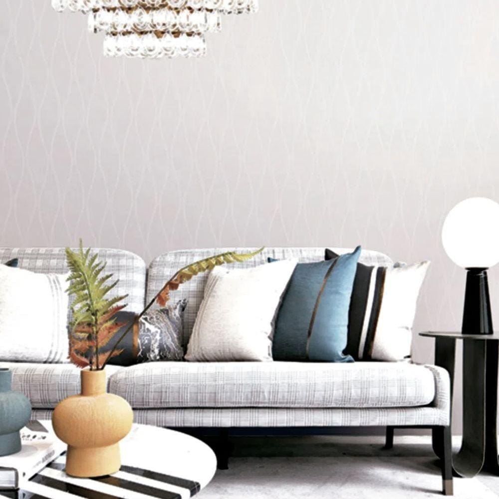 Papel de Parede Essencial Geométrico Branco ESS1049