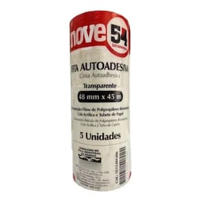 Fita Adesiva Transparente - 48Mmx45M - Nove54 5 Un
