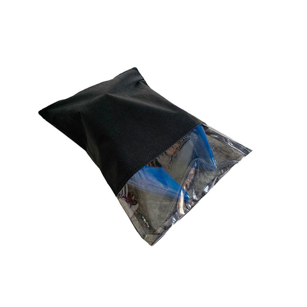 Kit Com 120 Sacos Para Sapatos Tnt Com Visor C/ Zíper 26x36