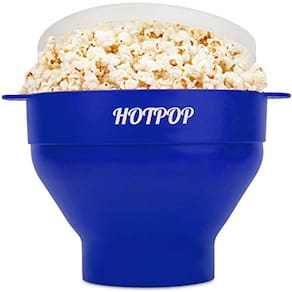 Pipoqueira de Microondas, , Silicone, Tigela Dobrável Livre de BPA - 20 Cores (Azul)