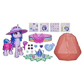 Nova Geração: Aventura de Cristal - Izzy Moonbow - Pônei - 7,6 cm - Surpresa - Pulseira Amizade