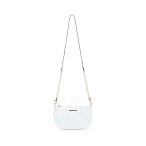 Bolsa Transversal Pequena Glitter Alça Corrente Ajustável Wj