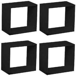 Kit Quarto Infantil 4 Nichos Cubo Vitra Kit Cubos Baby Espresso Móveis Preto