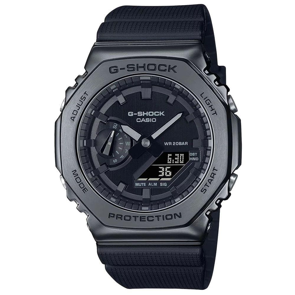 Relógio CASIO G-SHOCK anadigi cinza masculino GM-2100BB-1ADR