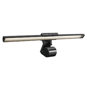 Luminária USB para Monitor PCYes Screen Bar, 5 Niveis de Brilho, 180° de Angulação, Preta, PLMLCB01