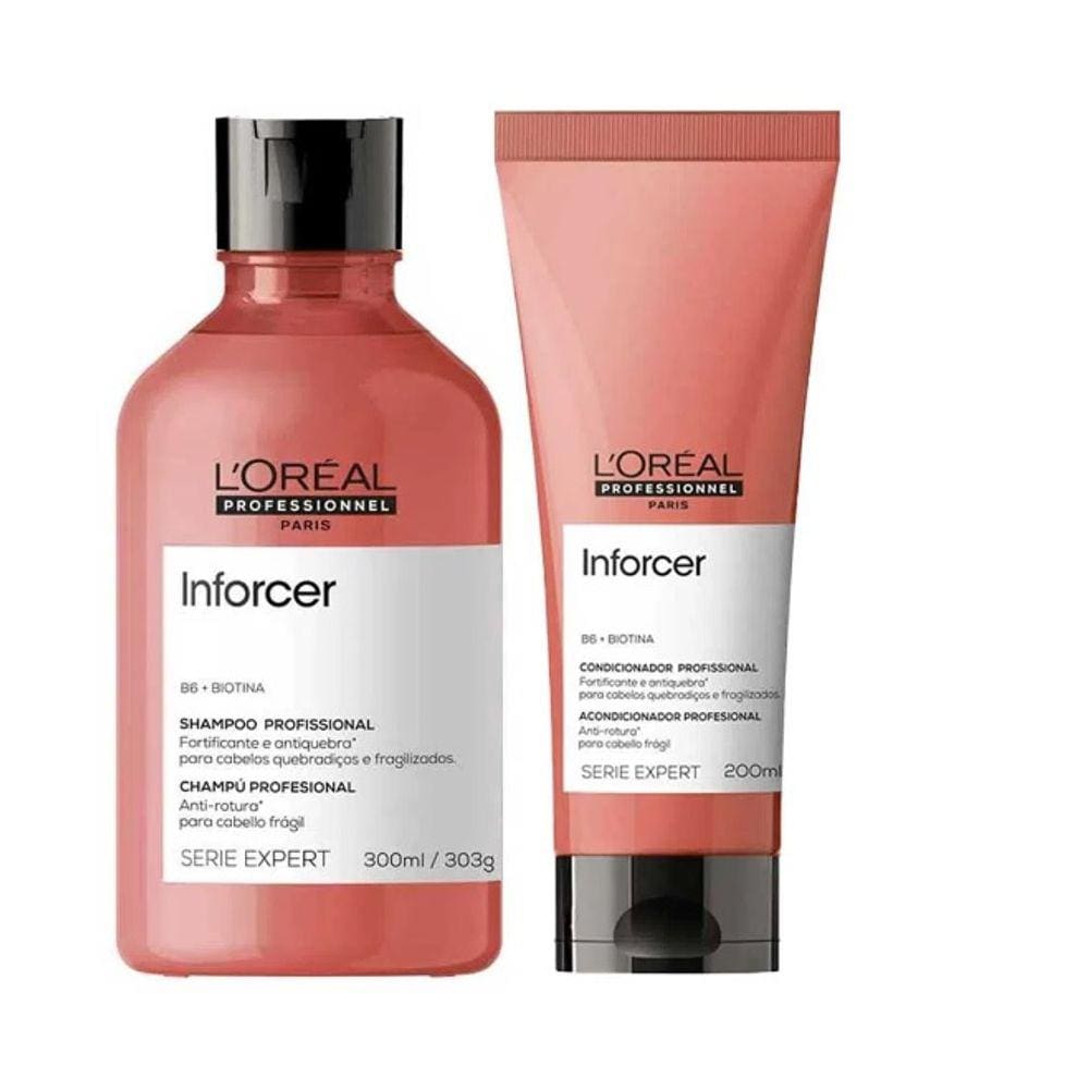 L`Oréal Professionnel Serie Expert Inforcer (Kit Shampoo 300ml + Condicionador 200ml)