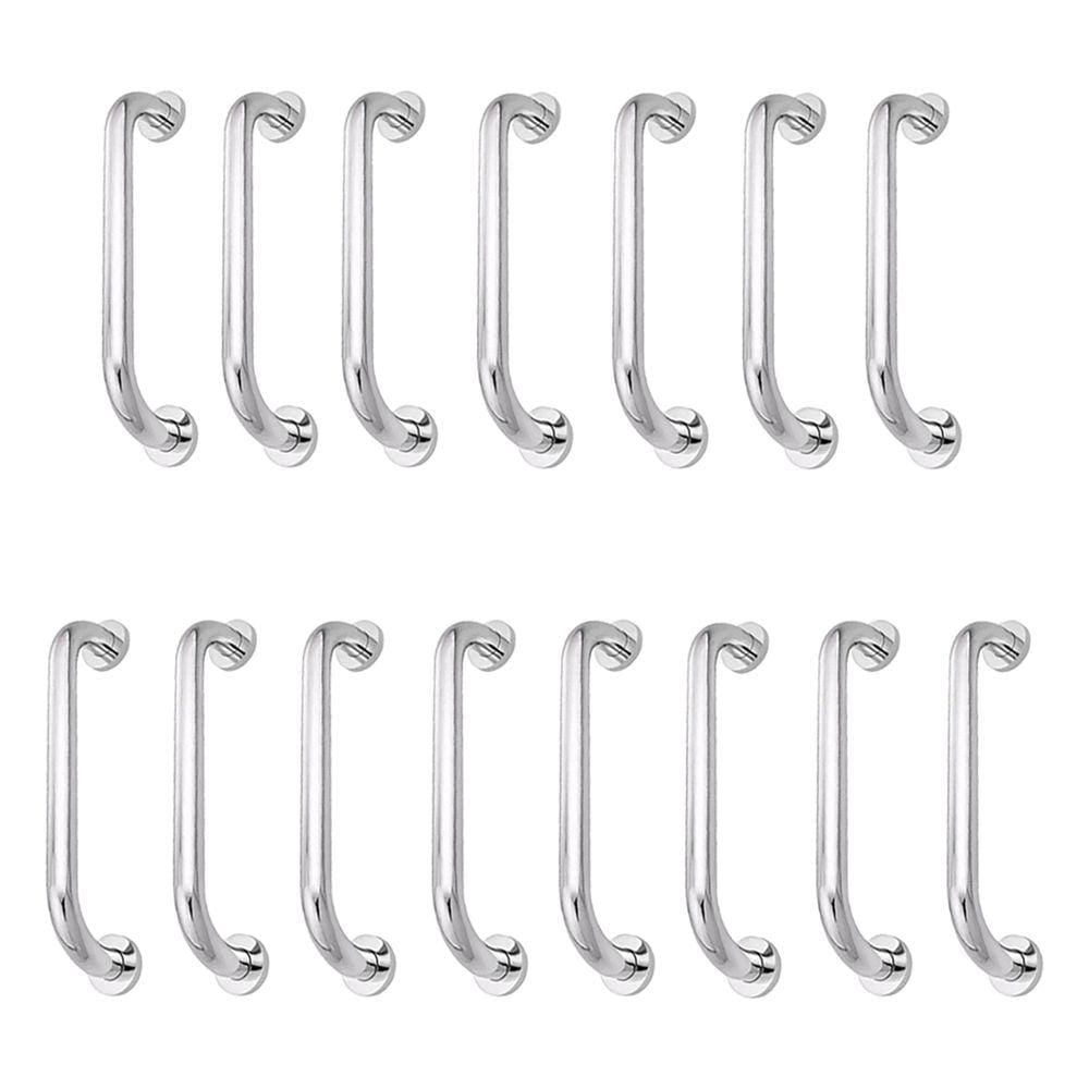 Alça de Apoio Inox Kit 15 Unidades Barra 30cm Segurança Suporte Idoso Gestante Criança Acessibilidade Box Banheiro
