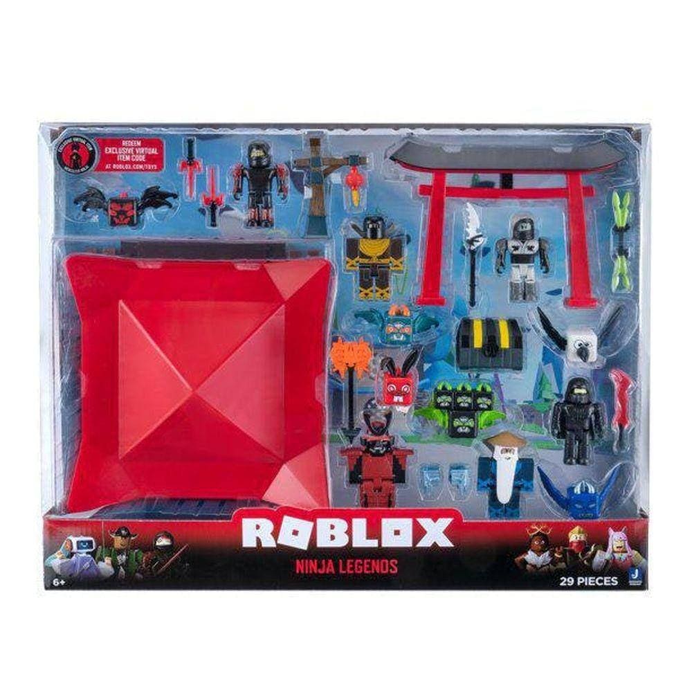 Bonecos Roblox - Playset Ninja Legends Figuras + Cód Virtual