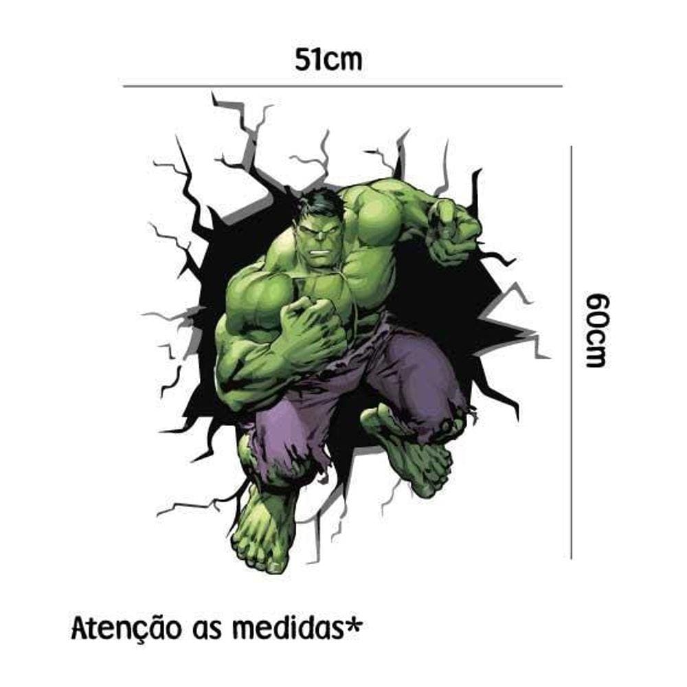 Adesivo De Parede Incrível Hulk