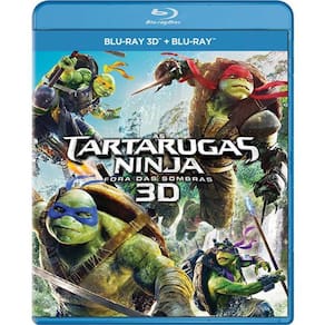 Blu-Ray - As Tartarugas Ninjas - Fora Das Sombras 3D + 2D