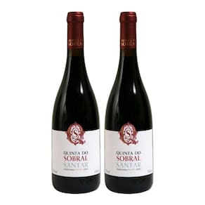 Kit 2 Vinhos do Dão Quinta do Sobral D.O.C Tinto Portugal 750ml