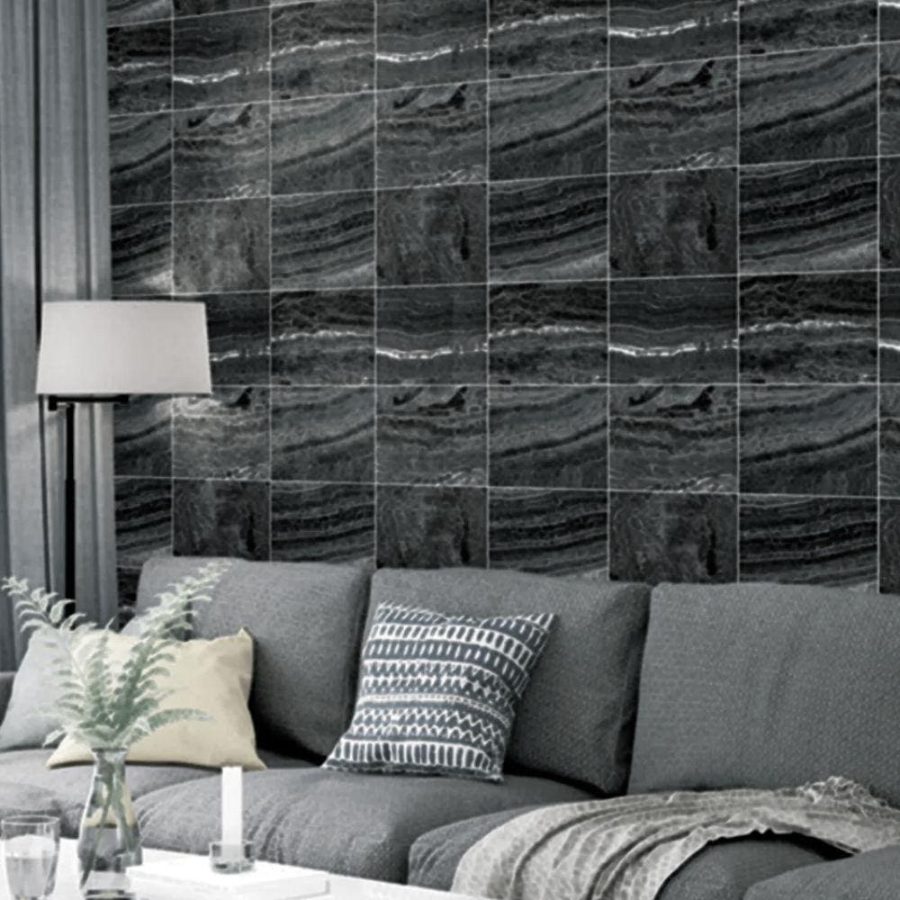 Papel de Parede Essencial Pedra Cinza e Prata ESS1026