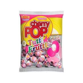 Pirulito Chicle Cherry Pop Tutti Frutti C/ 50un 700g - Sam`s