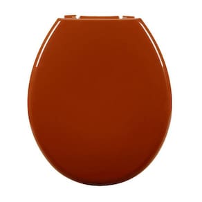 Assento Almofadado Oval Caramelo Escuro Tampa Vaso Universal