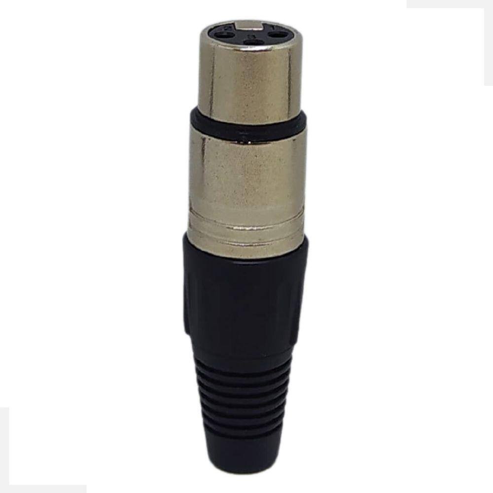 Plug Profissional XLR Cannon Fêmea SB