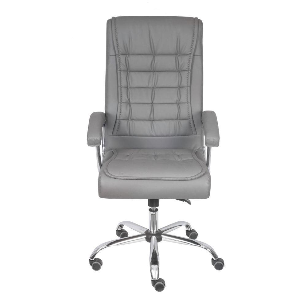 Cadeira Para Escritório com Rodízios e Molas Office Oslo Cinza