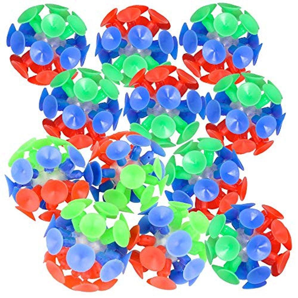 Conjunto de 12 Bolas com Ventosa para Crianças