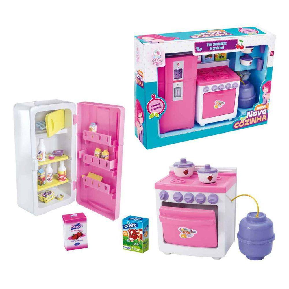 Kit Cozinha Rosa Para Barbie