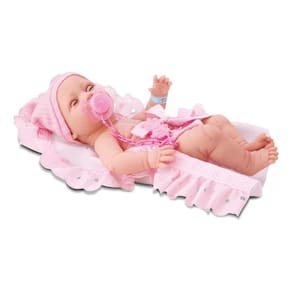 Boneca Bebê New Born Acabou De Nascer C/ Certidão Chupeta