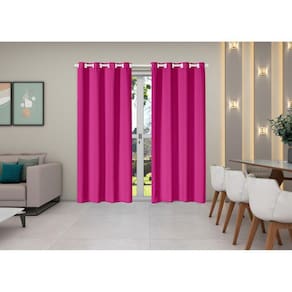 Cortina Oxford 4,00M X 2,50M Sala Quarto Janela Cozinha Pink