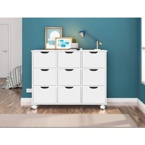 Nicho Organizador com 9 Gavetas Qmovi Branco