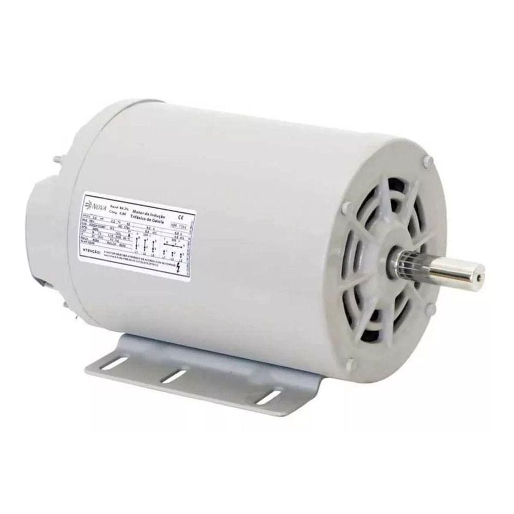 Motor Elétrico 3 Cv Nova Motores 4 Polos 1750 Rpm Trifásico Ip 21
