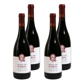 Kit 4 Vinhos do Dão Quinta do Sobral D.O.C Tinto Portugal 750ml