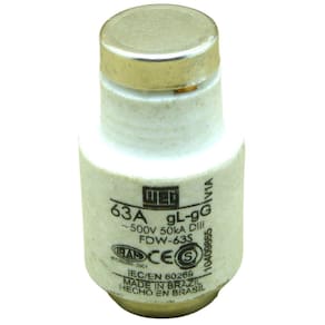 Fusível Retardado Weg Weg 63 Amp 500V 50Ka Diii Fdw63S