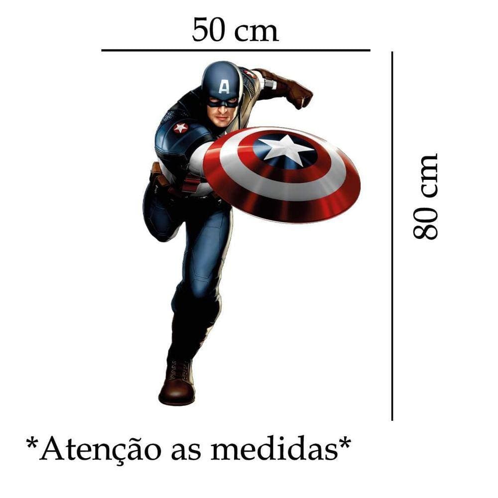 Adesivo De Parede Capitão América Mod03