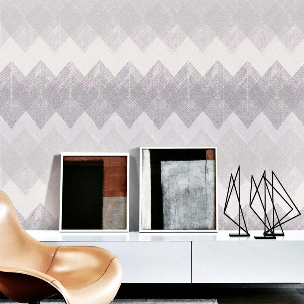 Papel de Parede Essencial Geométrico Cinza ESS1002