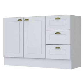 Balcão Pia 2 Portas e 3 Gavetas 120cm Americana - Móveis Henn