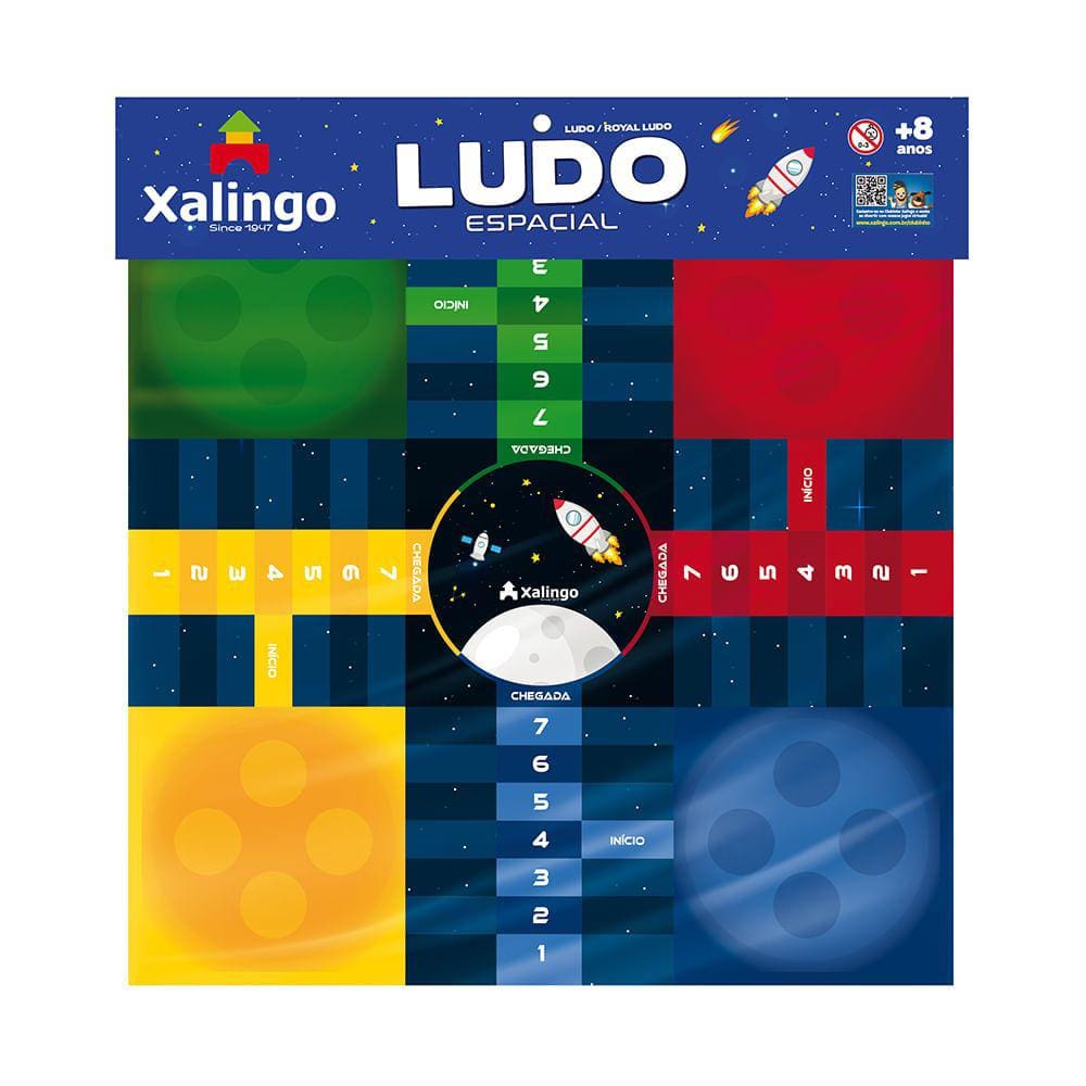 JOGO LUDO XALINGO TRIDIMENSIONAL