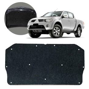 Forro Capô Manta Acústica L200 Triton Pajero Dakar 2008 a 2015 Antirruído Isolante com Presilha Grud Gtc 5462