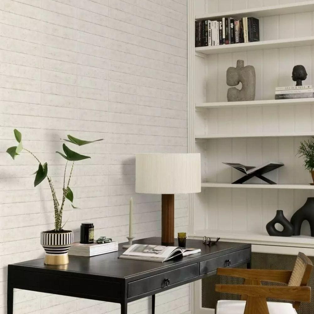 Papel Parede Madeira Branco - African Queen III 10m