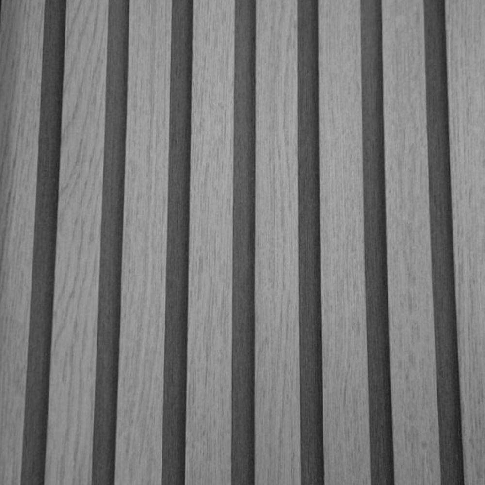 Papel De Parede Santorini Listrado Cinza - Alta Qualidade