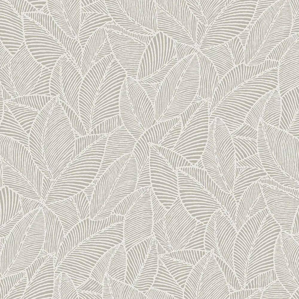 Papel Parede Essencial Folhagem Branco