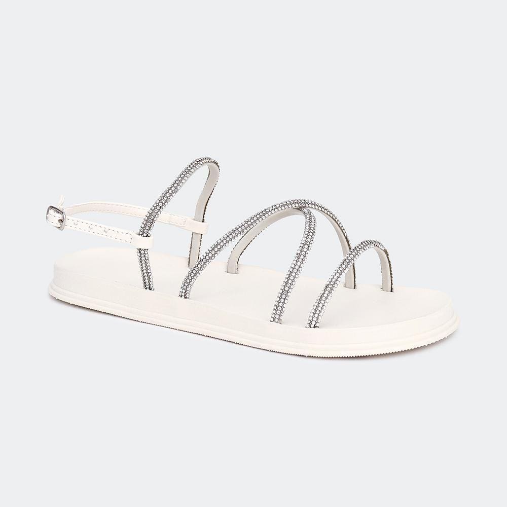 Sandália Papete Bahamas Glam Brilho Strass