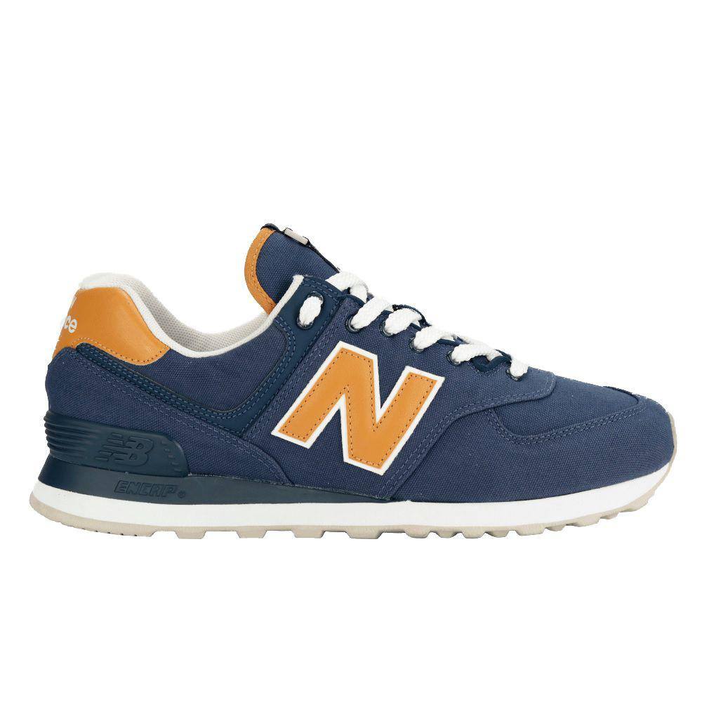 New balance 520 hot sale azul e laranja