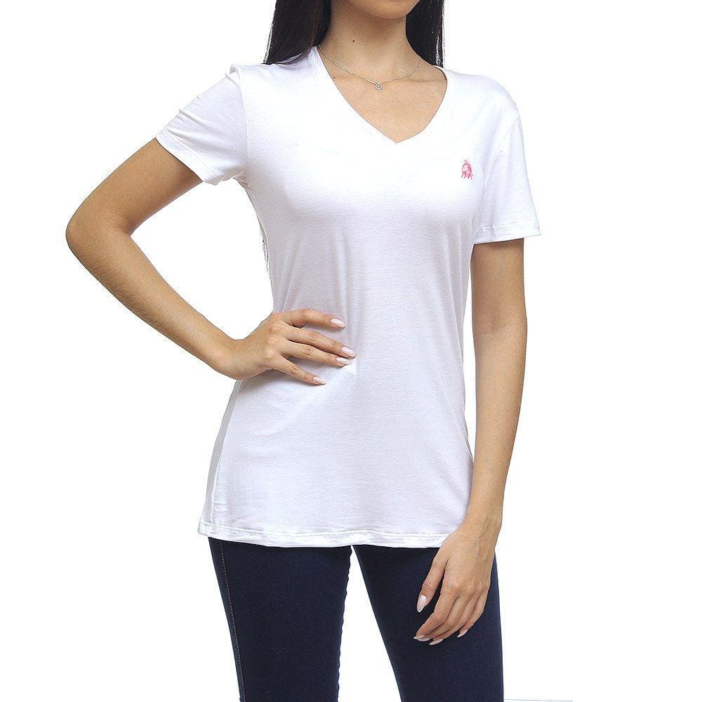 Camiseta Feminina Básica Branca Tassa 31937