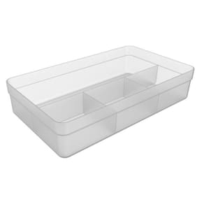 Organizador De Gavetas Logic Com 4 Partes Transparente
