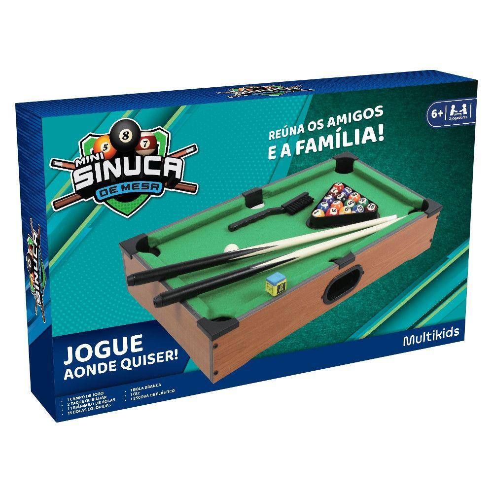 Jogo Snooker De Luxo Mesa de Sinuca - Braskit