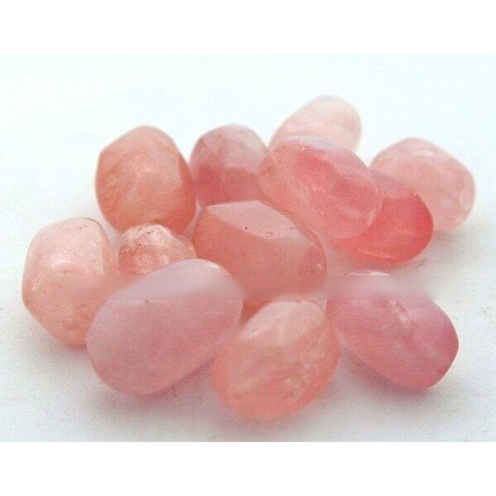 02 Quartzo Rosa Barril Furado Longitudinal 20 a 25 mm Tipo B