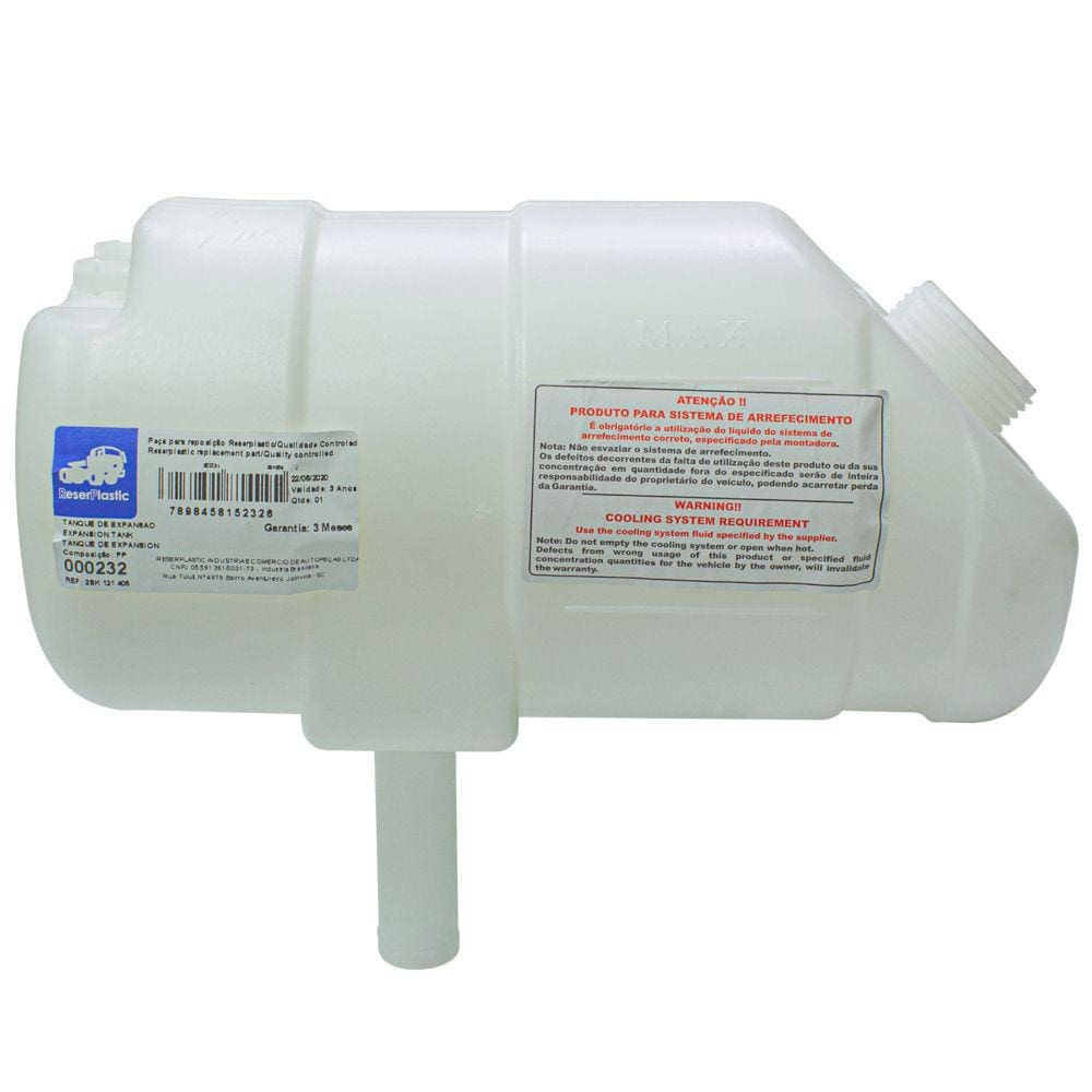 Reservatório do Radiador Ford F4000 3.9 1996 1997 1998 - Reserplastic - 000232