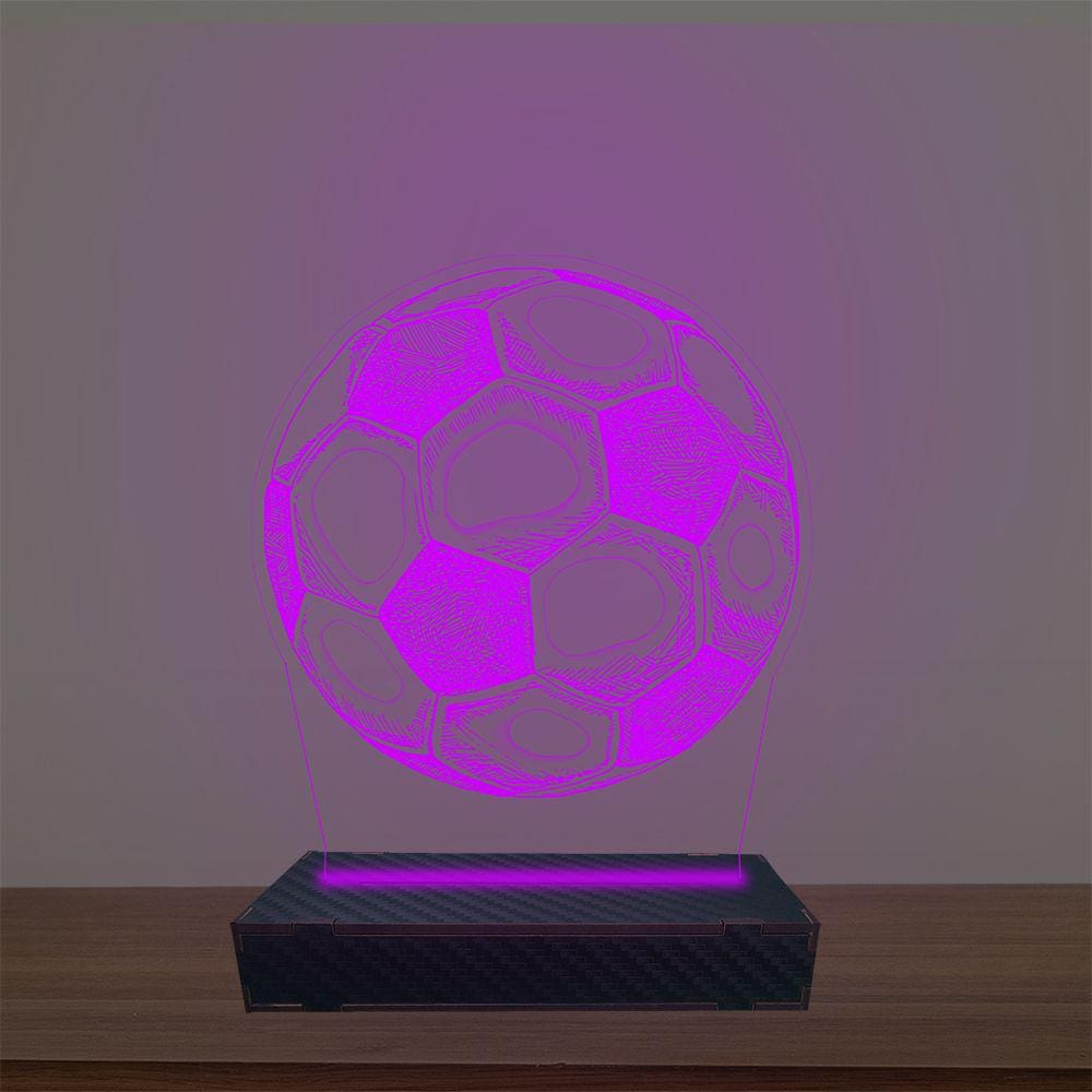 Luminária Led 3d Bola Abajur Luxo